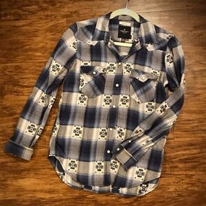 American Eagle Outfitters Blue Button Down Shirt